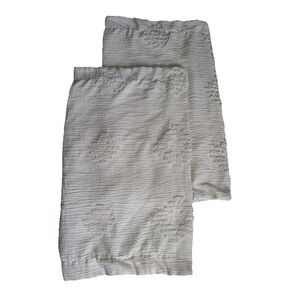 Bedsure Boho Tufted Shabby Chic Taupe Standard‎ Pillow Shams 28"x24"